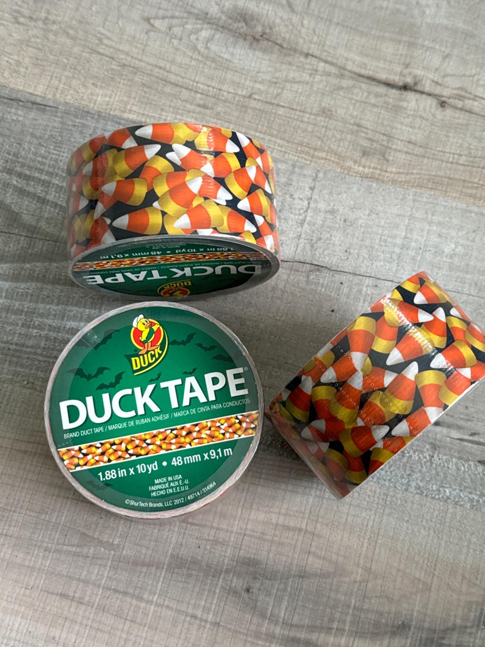Duck Tape Candy Corn Print Lot of 3